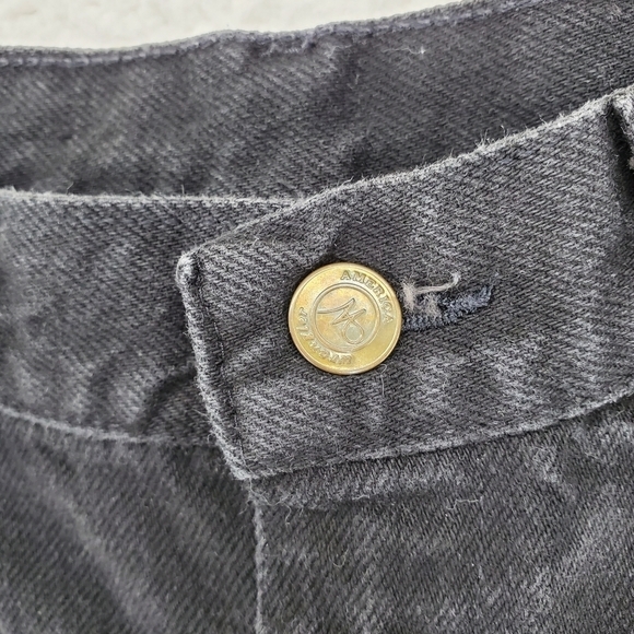 Vtg Wrangler Black Denim Jeans High Waist Tapered Leg Wmns 12 Petite 26x29.5 USA - Picture 7 of 9
